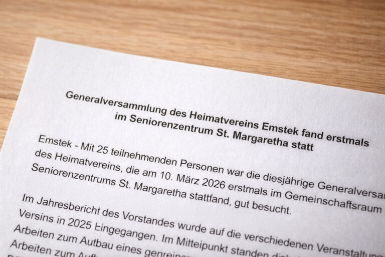 Generalversammlung des Heimatvereins